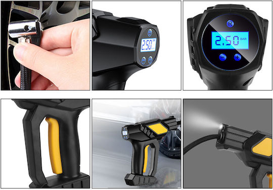 Car Tire Pump Rechargeable with Battery 12V