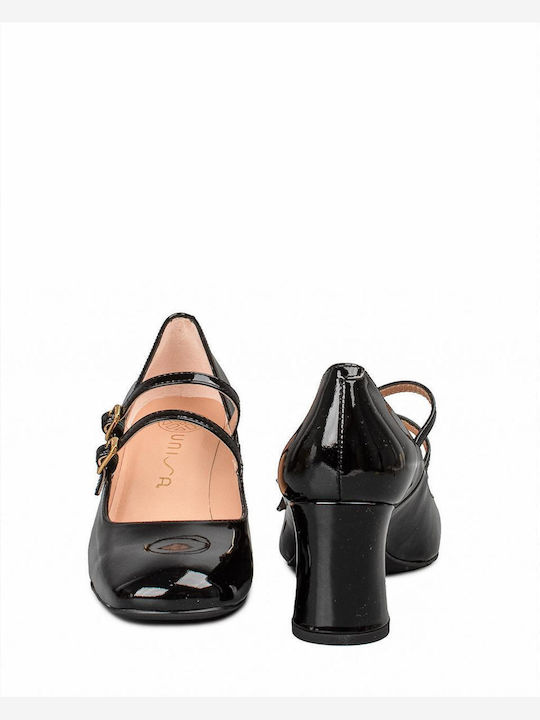 Leather Black Heels