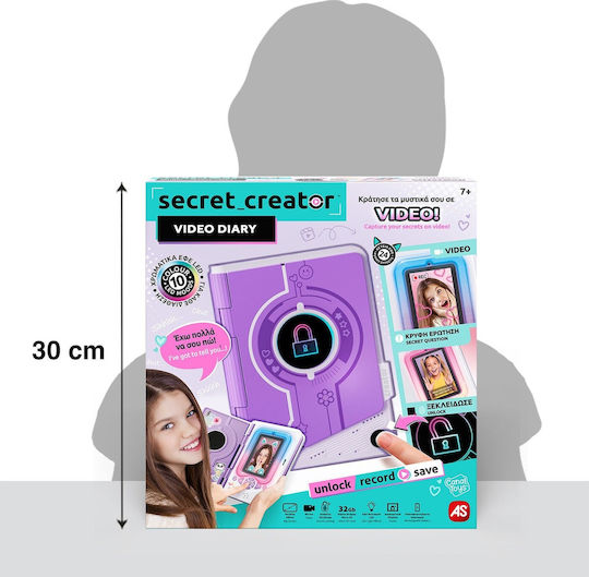 AS Secret Creator Video Diary Ηλεκτρονικό Ημερολόγιο Educational Game Knowledge for 7+ years Years Old
