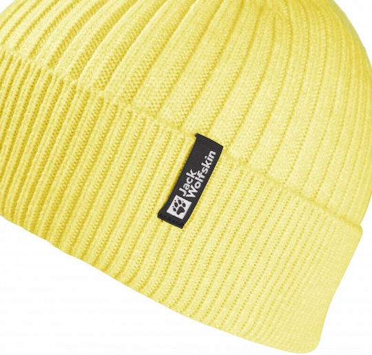 Beanie Unisex Beanie Gestrickt in Gelb Farbe