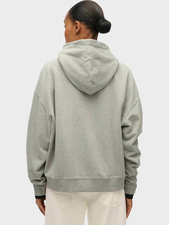 Γυναικείο Φούτερ με Κουκούλα Grey Melange