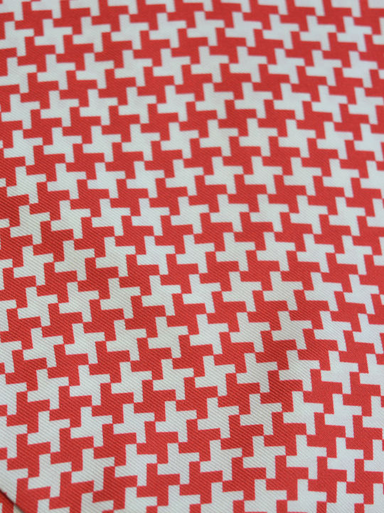 E-Ties Men's Tie Silk Printed in Red Color