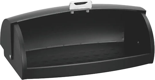 Klausberg Кутия за хляб Метал Черна 45x28.5x17см