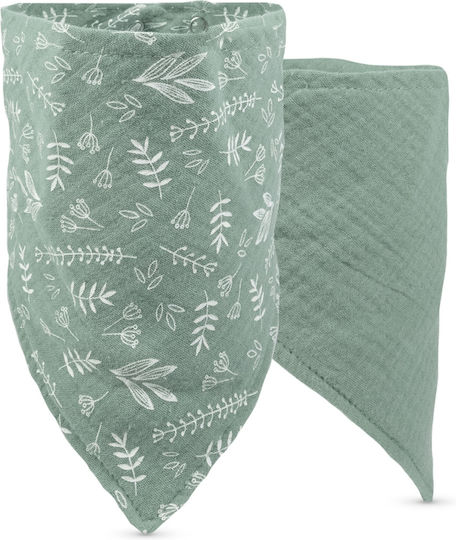 Baboo Bandana din 100% Bumbac Verde 2buc