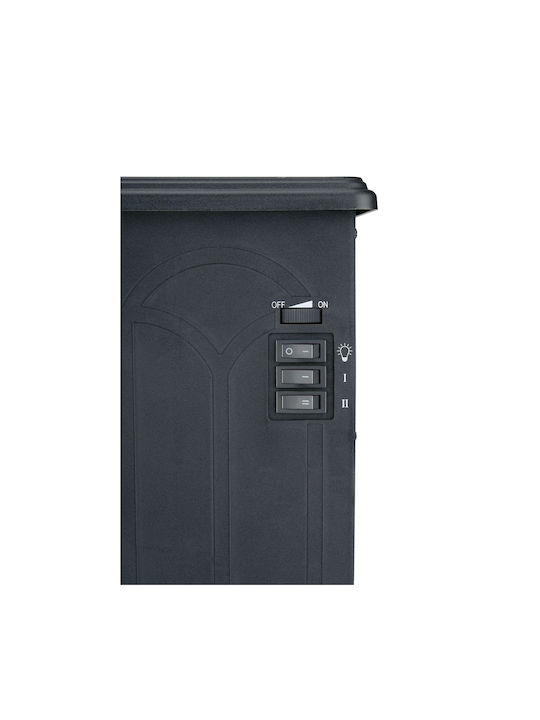 ArteLibre Floor Electric Fireplace 800W Black