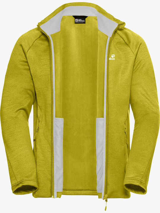 Ανδρική Ζακέτα Fleece Κίτρινο