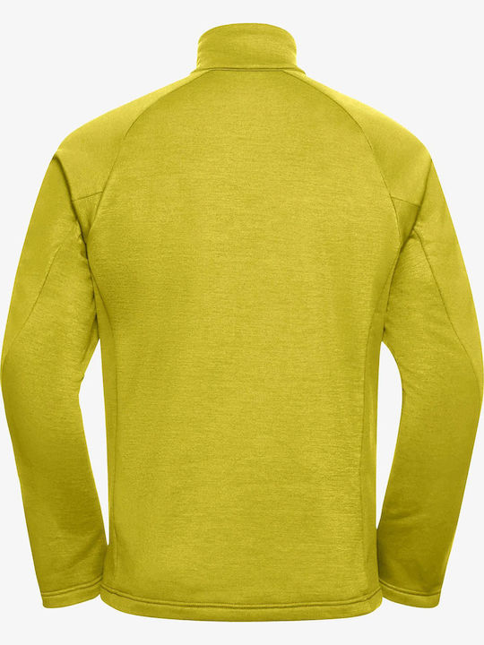 Ανδρική Ζακέτα Fleece Κίτρινο