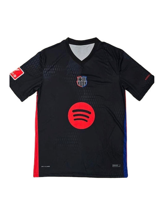 Μπλούζα Ποδοσφαίρου Yamal "10" Barcelona 25-26 Μαύρη Balón De Oro Black Unisex Fj6556