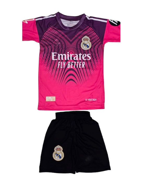 Kids Football Set Courtois Real Madrid Special Edition Fuchsia Balón De Oro Unisex Kids Fj8493