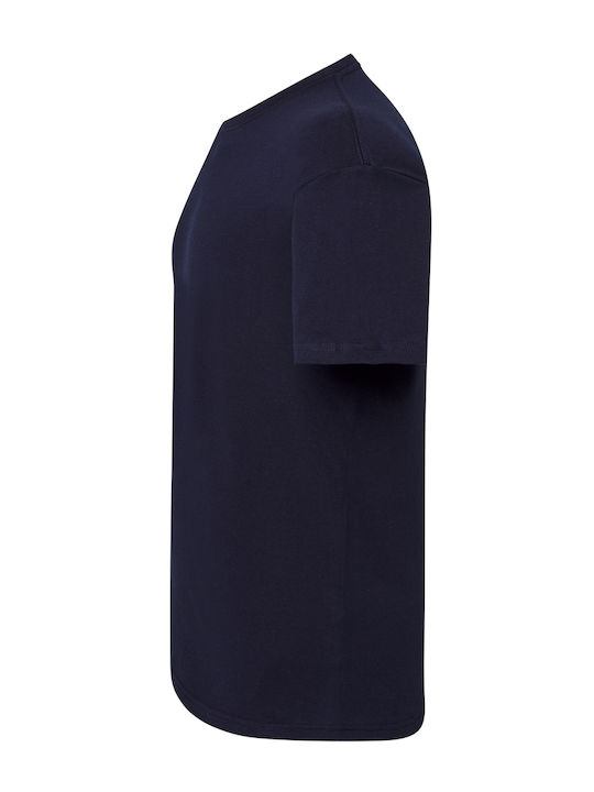Jhk T-shirt Men's Short Sleeve Promotional T-Shirt Navy Blue