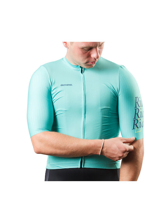 Demaraz Short Sleeves Cycling Jersey Turquoise