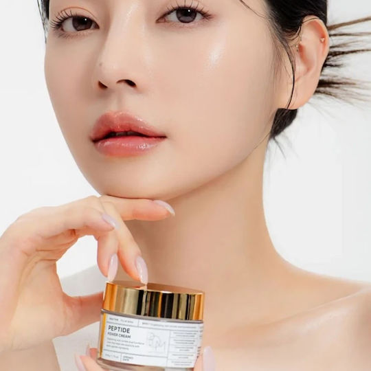 Bom Peptide Power Cream Ενυδατική & Αντιγηραντική Κρέμα Προσώπου με Υαλουρονικό Οξύ & Κολλαγόνο 30gr