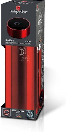 Berlinger Haus Bottle Thermos Stainless Steel 450ml Burgundy