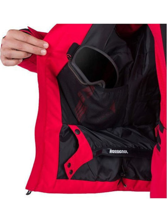 Rossignol RLNMJ11-301 Мъжко Яке за Ски и Сноуборд Червен