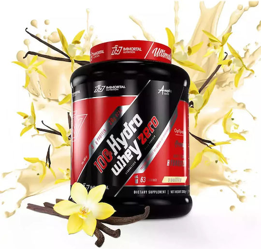 Immortal Nutrition 100% Hydro Whey Zero Πρωτεΐνη Ορού Γάλακτος με Γεύση Vanilla 2kg