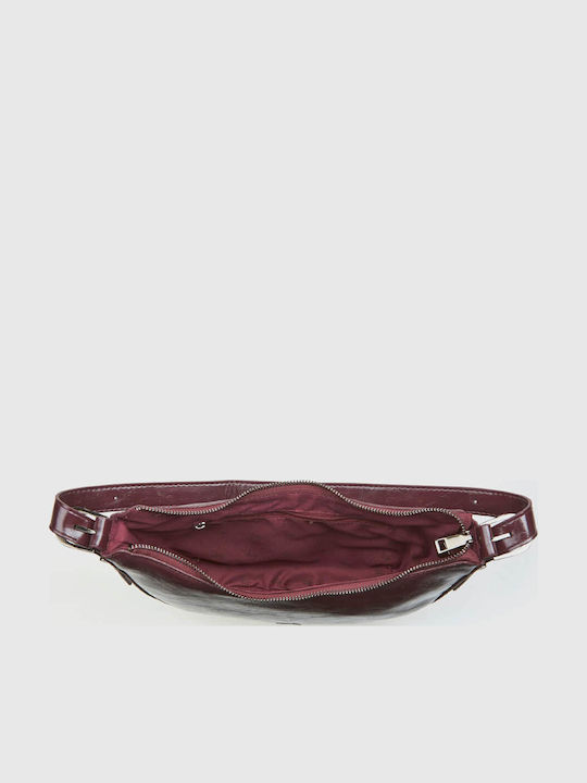 Damen Schultertasche Burgundisch