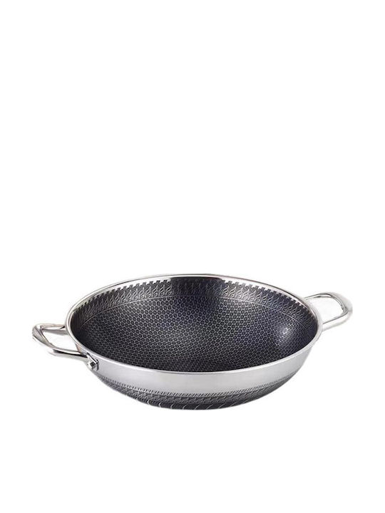 Cheffinger Wok With Lid made of Aluminum with Non-Stick Coating 36cm