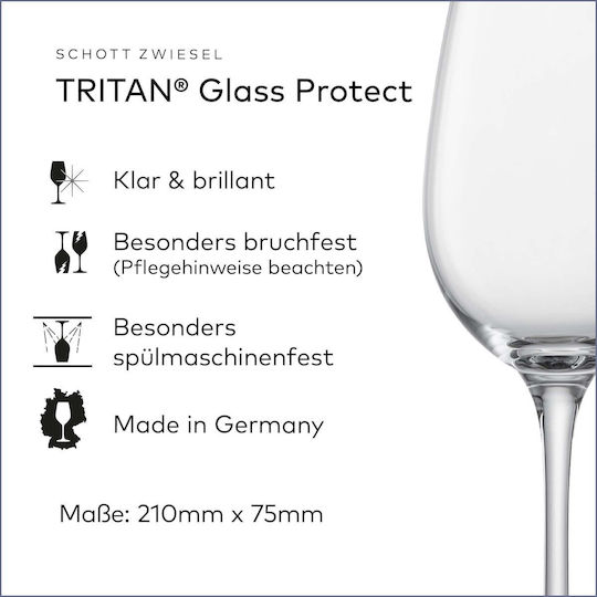 Lumarko Glass for White Wine made of Glass Goblet 312ml