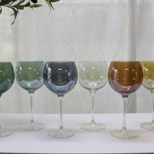 S-D Lucia Set Pahare Vin Pahar Cu Picior Sticlă 420ml 6 Bucăți