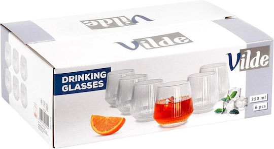 Vilde Set of Glasses Water made of Glass 350ml 6pcs