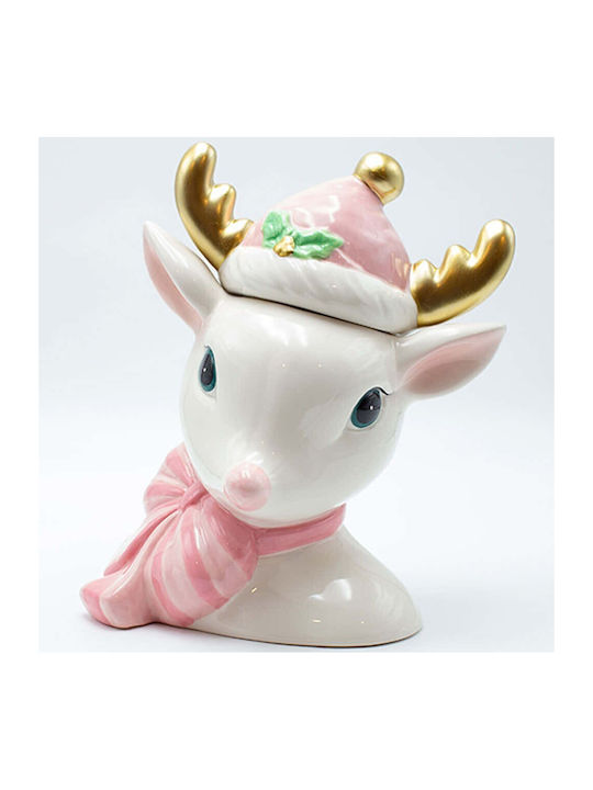 Borcan de Prăjituri Căprioară cu Coarne Aurii Decorativ 23x28cm Eurolamp 600-47021 Borcan de Prăjituri Căprioară cu Coarne Aurii Decorativ 23x28cm Eurolamp 600-47021