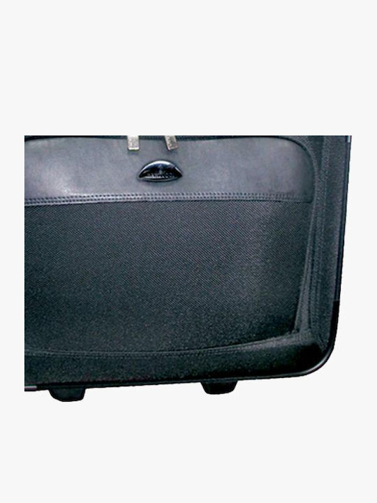 Bartuggi 008-158 Cabin Hard Travel Suitcase Black with 2 Wheels Height 42cm