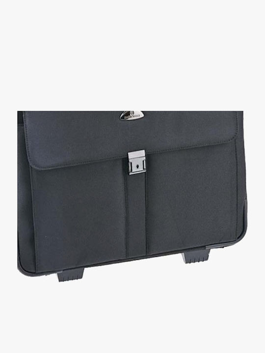 Bartuggi 008-301 Cabin Hard Black Suitcase With 2 Wheels Height 47cm