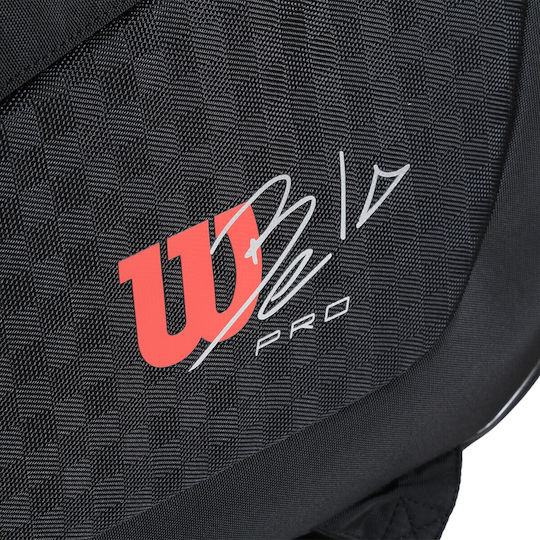 Wilson Bela Super Tour Τσάντα Πλάτης Padel 6 Ρακετών Μαύρη