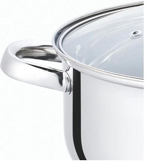 Cheffinger Βαθιά Ανοξείδωτη Κατσαρόλα 24cm