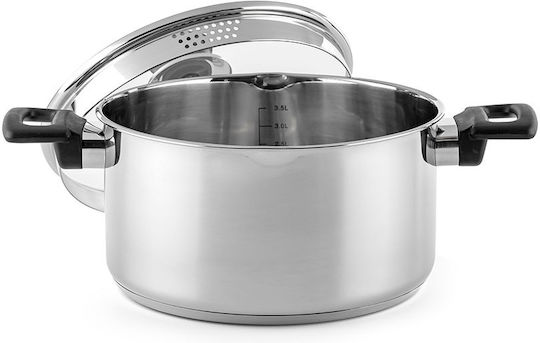 Luigi Ferrero Sophia Oală Adâncă Din Oțel Inoxidabil 3.2lt 20cm