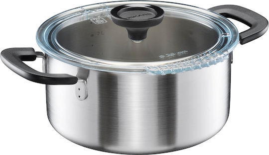Fiskars Fiskars Deep Stainless Steel Pot 3L / 22.5cm