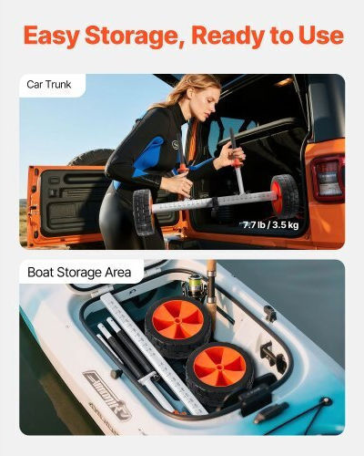Vevor CZSPHTTC10INTL5QS001V0 Canoe & Kayak Trolley