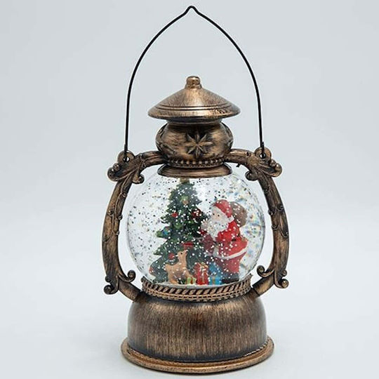 Ampel Weihnachtsmann Wasser Im Inneren Beleuchtet Mit Batterie Timer 14x11x20,50cm