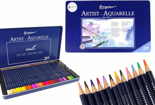 Lean Toys Set de creioane colorate Acuarelă în cutie 36buc Pachet de 1 ambalaje