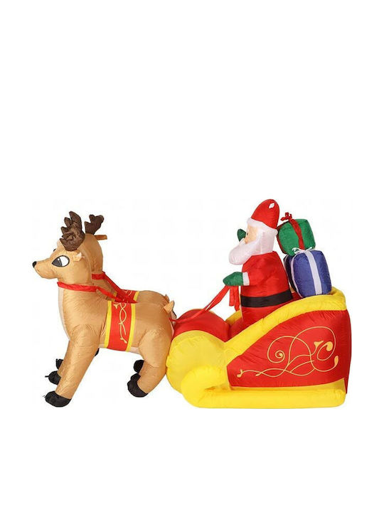 Inflatable Illuminated Santa Claus in Sleigh 220x130x110cm