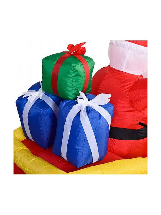 Inflatable Illuminated Santa Claus in Sleigh 220x130x110cm