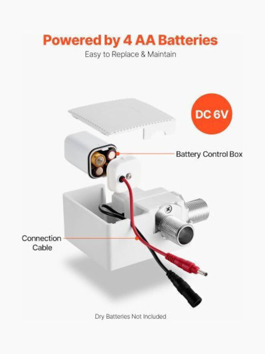 Vevor Mixing Sink Faucet with Photocell Sensor Silver