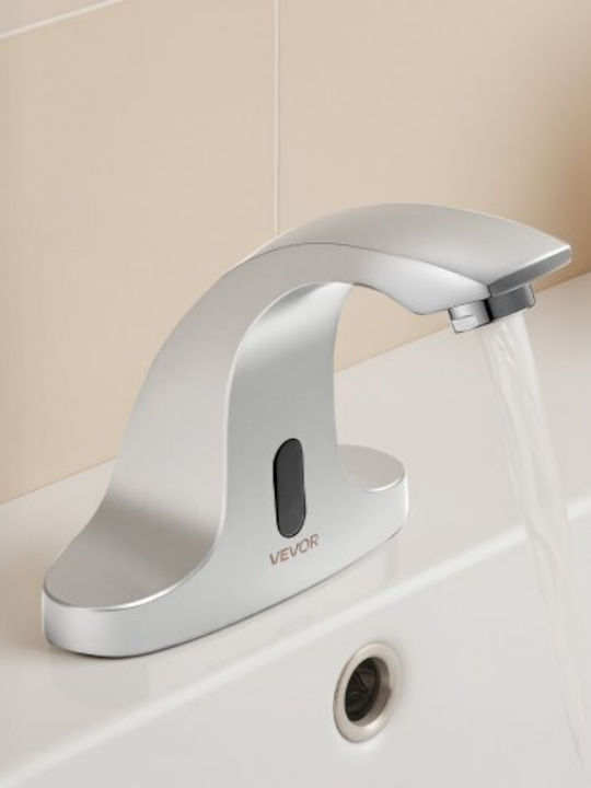Vevor Mixing Sink Faucet with Photocell Sensor Silver
