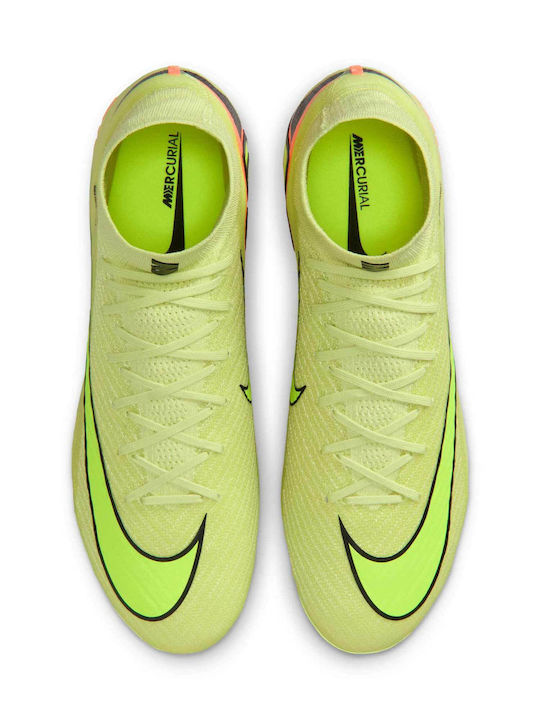 Nike Mercurial Superfly 10 Elite FG Football Shoes with Cleats Yellow