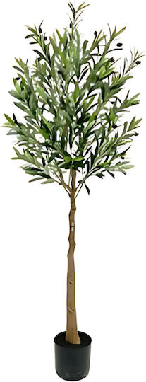 Copac Artificial Decorativ Măslin 1.6m Ghiveci Copac Artificial Decorativ Măslin 1.6m Ghiveci