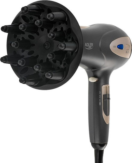 Adler Ionic Πιστολάκι Μαλλιών με Φυσούνα 2200W