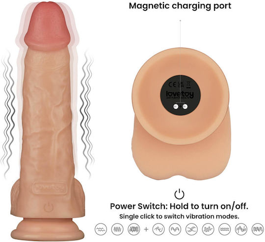 Lovetoy Vibratoren Power Basics Mini Realistischer Vibrator 9cm Flesh