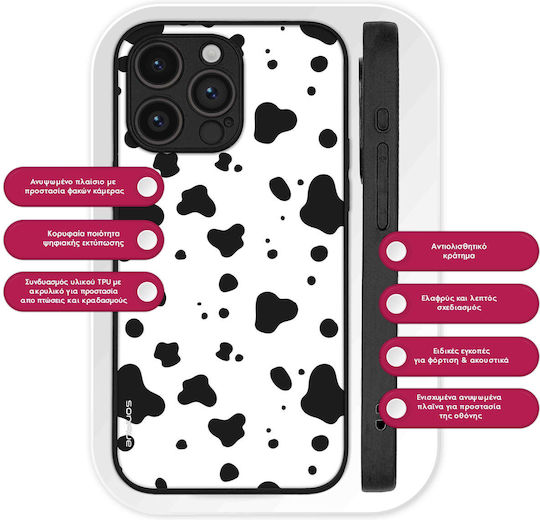 Калъф Sonique Animal Print Series Motorla Moto G35 5g Dalmatian