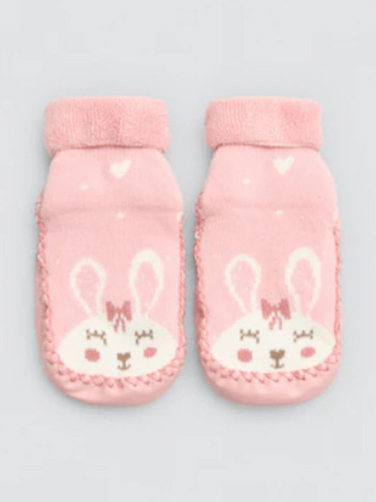 Ysabel Mora Kinder Haussocken Rosa