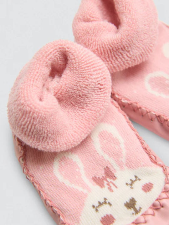 Ysabel Mora Kinder Haussocken Rosa