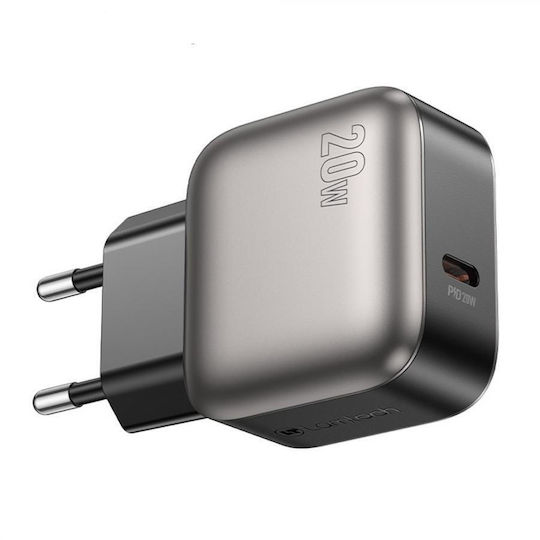 Lamtech Φορτιστής Χωρίς Καλώδιο με Θύρα USB-C 20W Power Delivery / Quick Charge 2.0 / Quick Charge 3.0 Γκρι (LAM980466)