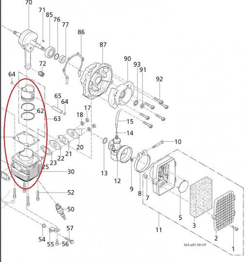 Solo 423 Atomizer Motor Set