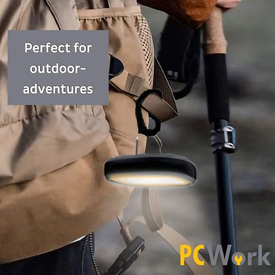 Pcwork Led Rechargeable Waterproof Camping Light with Flashlight 450lm