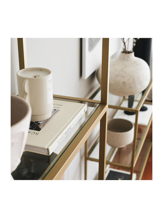Bibliothek Gold 80x30x165cm