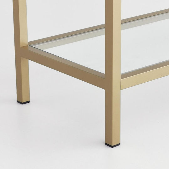 Bibliothek Gold 80x30x165cm